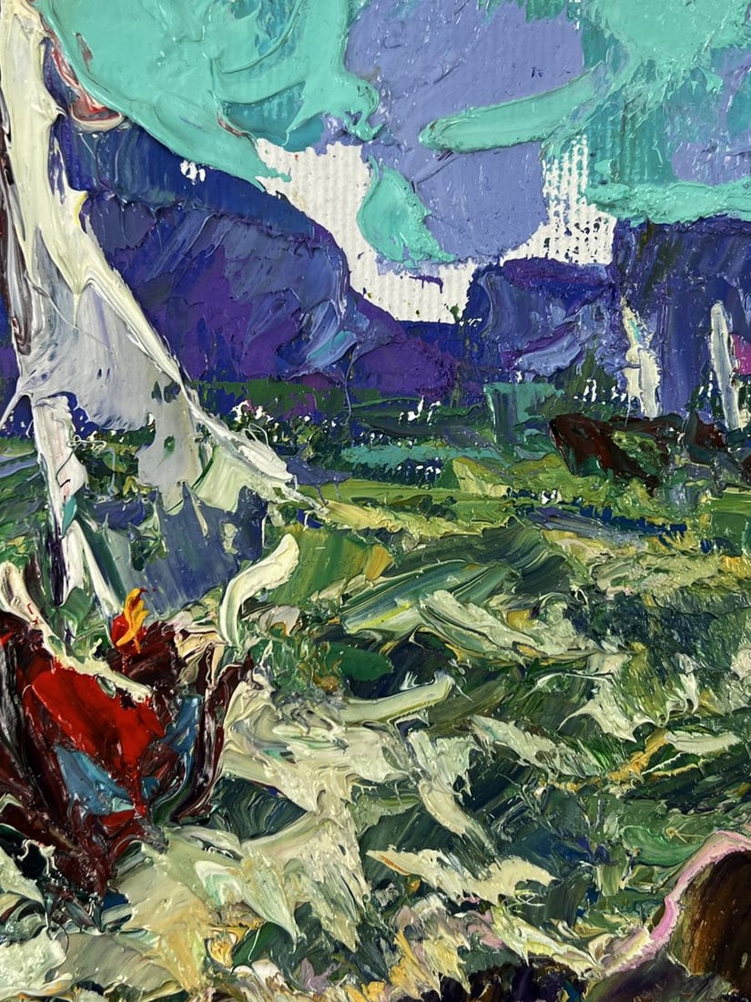 Oil painting Sailboats on the sea waves Oleksiy Ivanyuk - 6