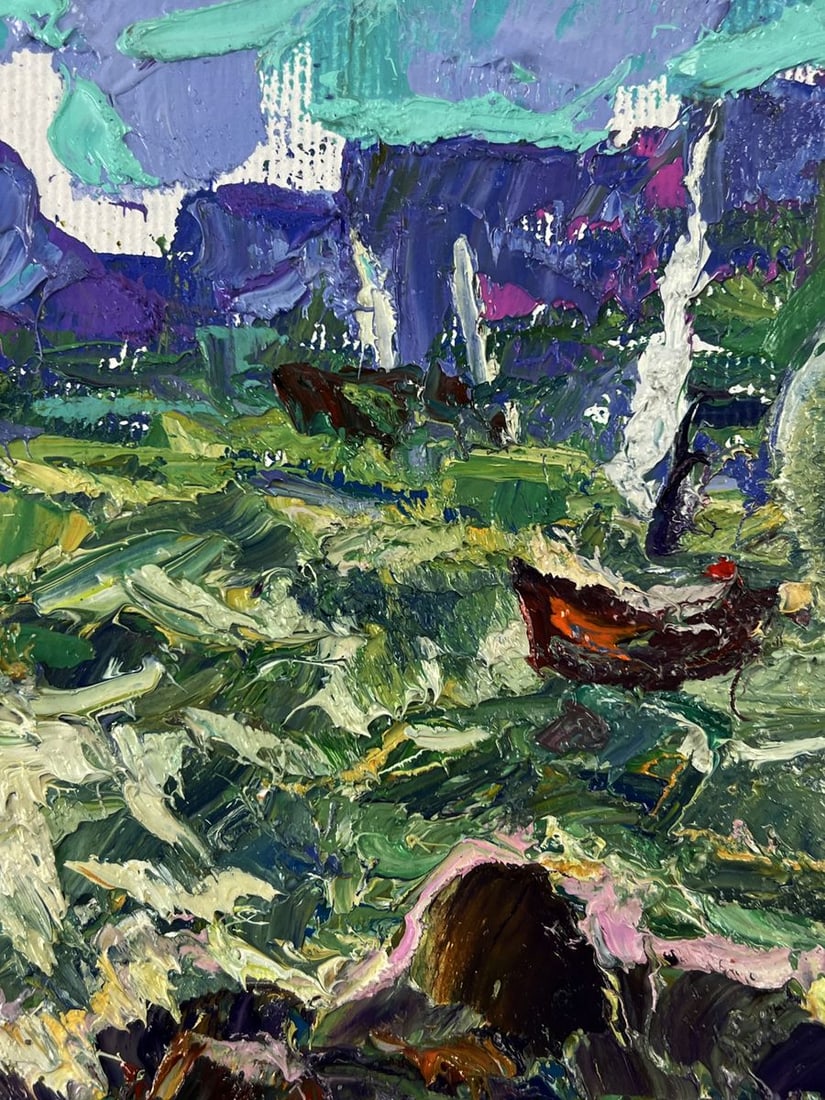 Oil painting Sailboats on the sea waves Oleksiy Ivanyuk - 9