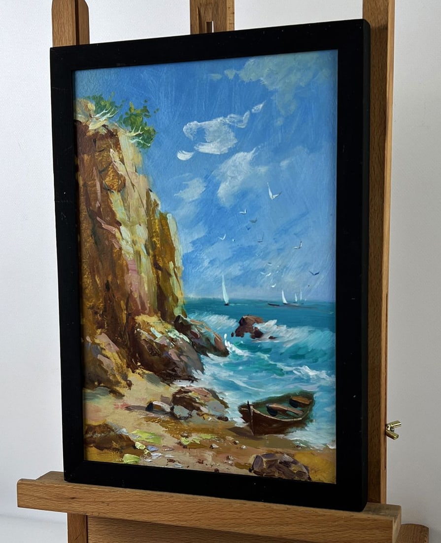 Oil painting Rocky seashore Yuriy Suprunchuk - 2