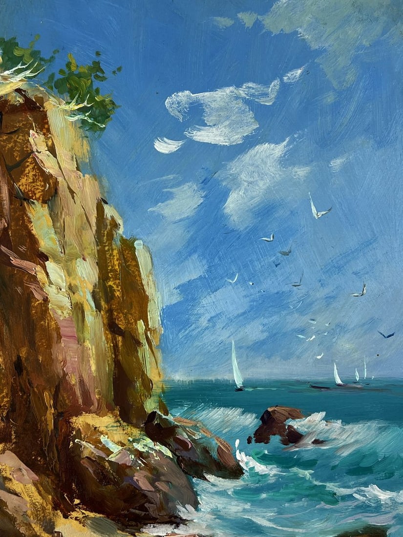 Oil painting Rocky seashore Yuriy Suprunchuk - 4