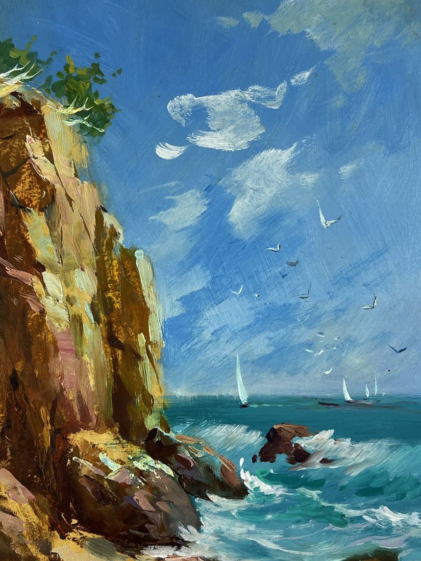 Oil painting Rocky seashore Yuriy Suprunchuk - 5