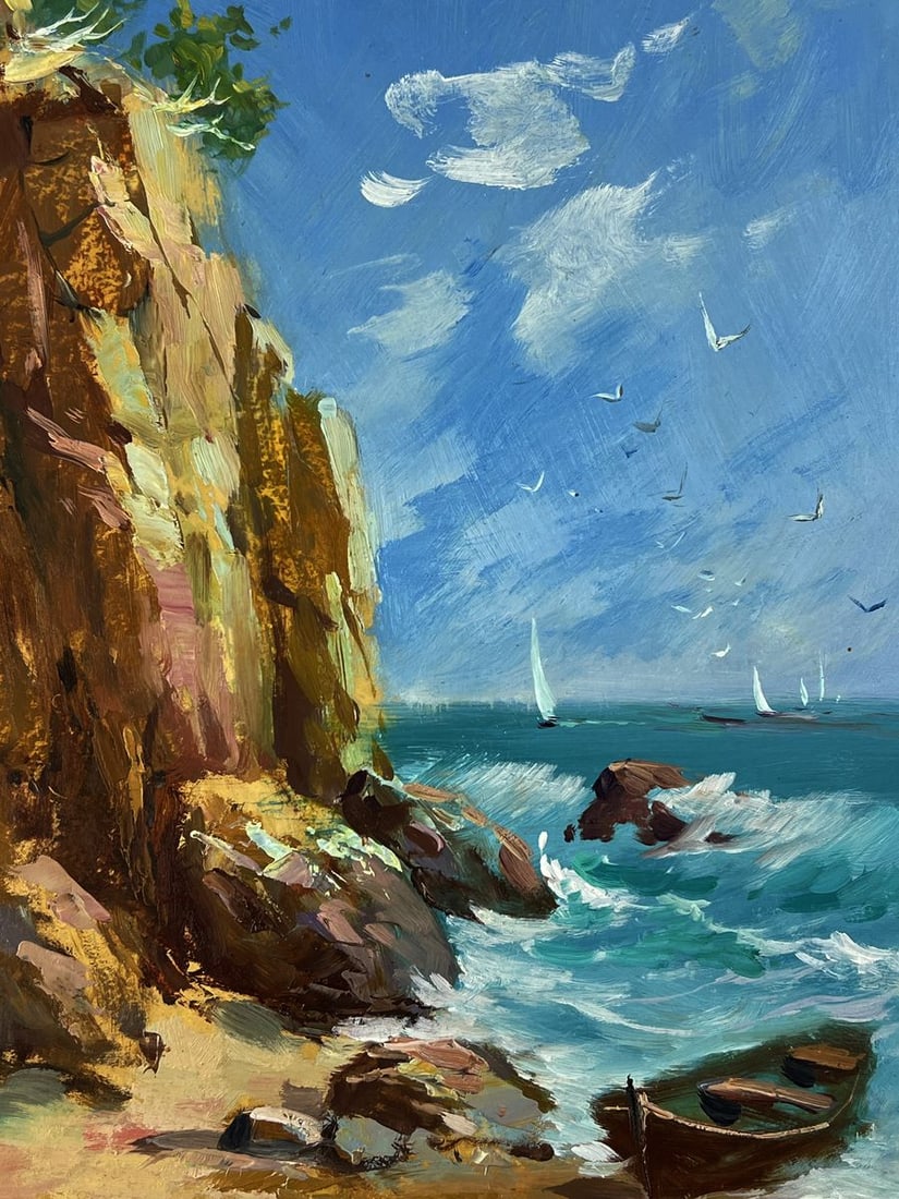 Oil painting Rocky seashore Yuriy Suprunchuk - 6