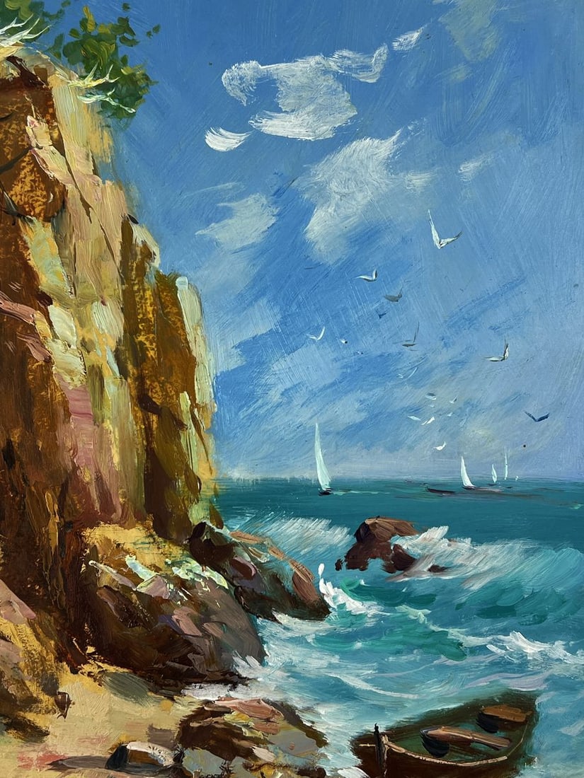 Oil painting Rocky seashore Yuriy Suprunchuk - 7