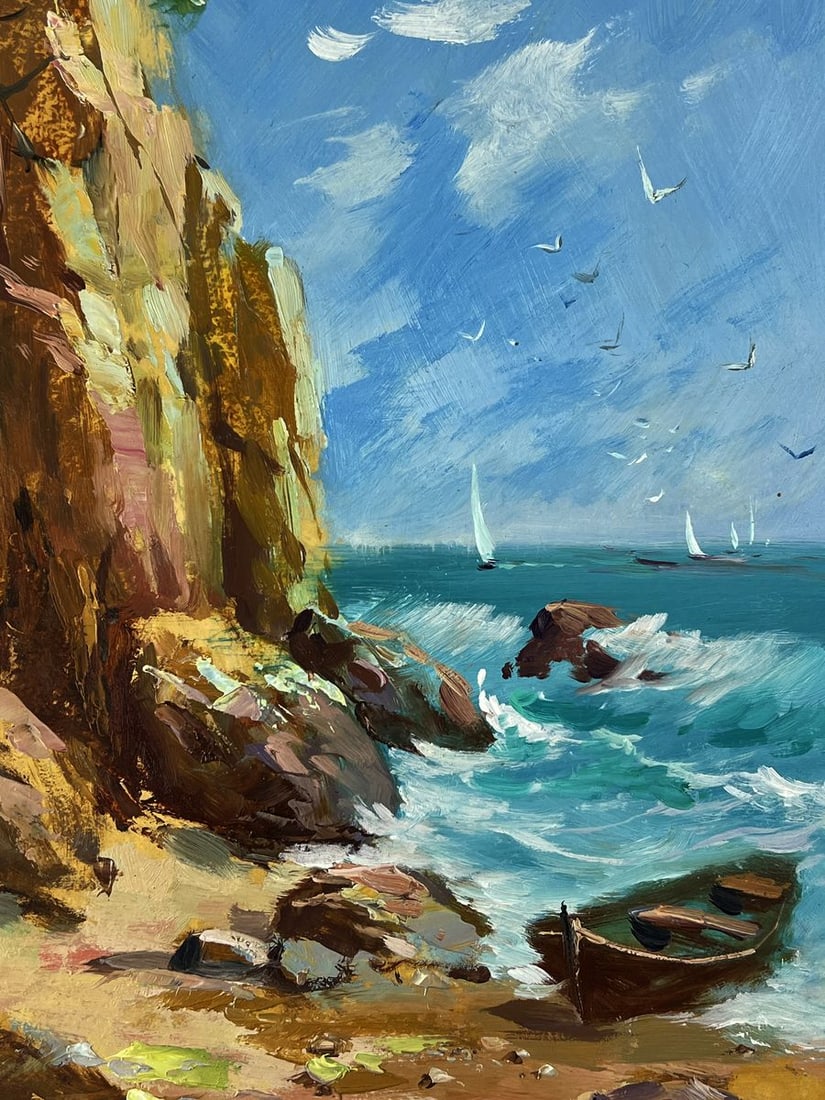 Oil painting Rocky seashore Yuriy Suprunchuk - 9