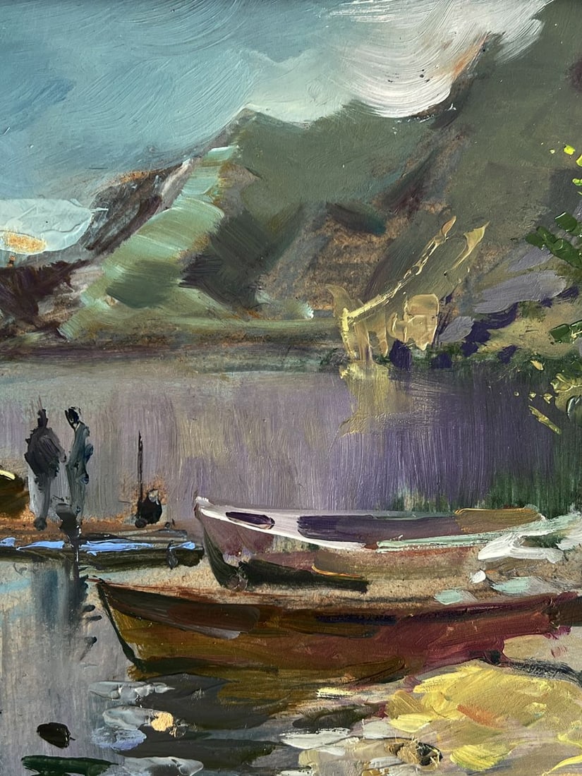 Oil painting Boats on the seashore Yuriy Suprunchuk - 10