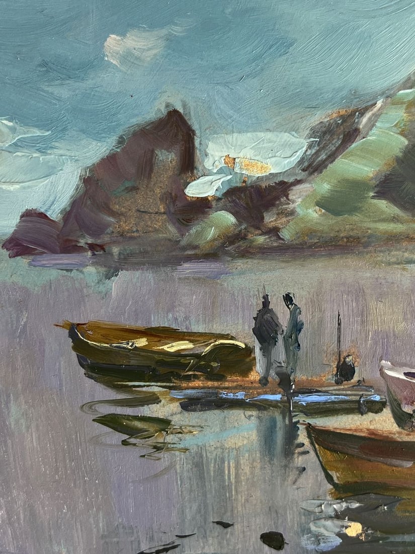 Oil painting Boats on the seashore Yuriy Suprunchuk - 8