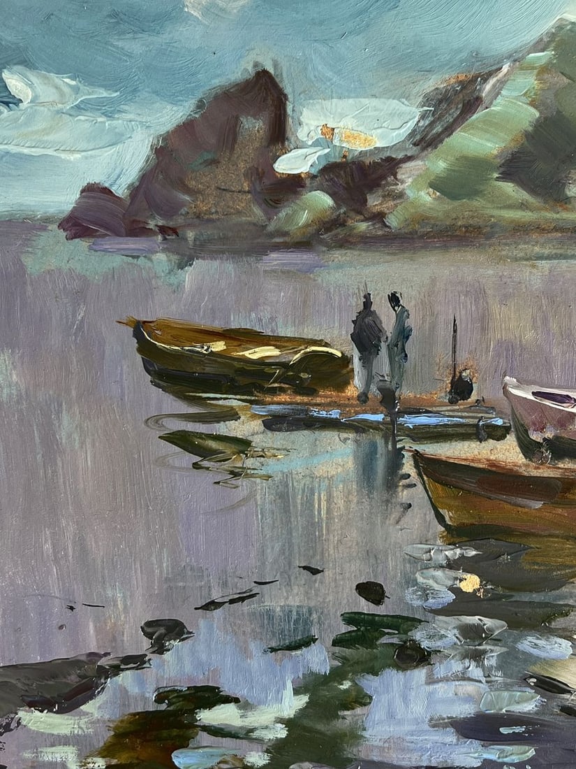 Oil painting Boats on the seashore Yuriy Suprunchuk - 9