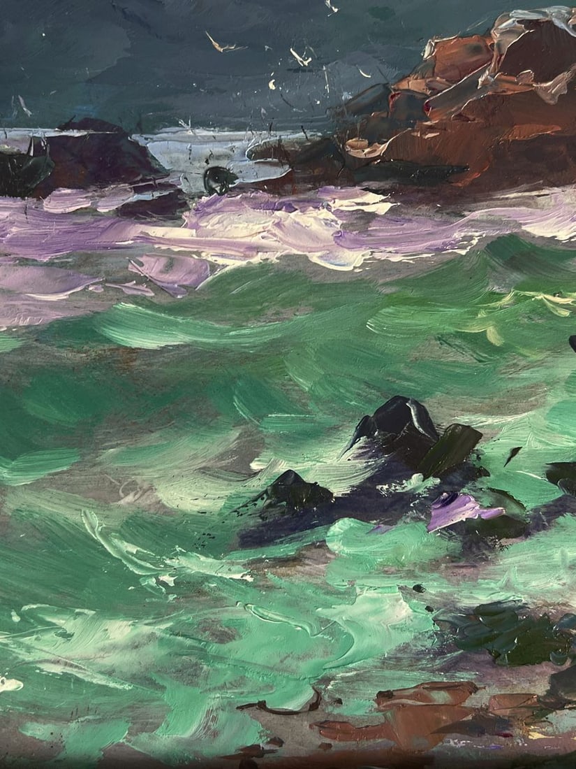 Oil painting Waves at the seashore Yuriy Suprunchuk - 8