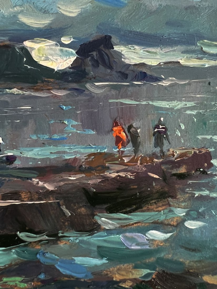 Oil painting A sailboat near the seashore Yuriy Suprunchuk - 5
