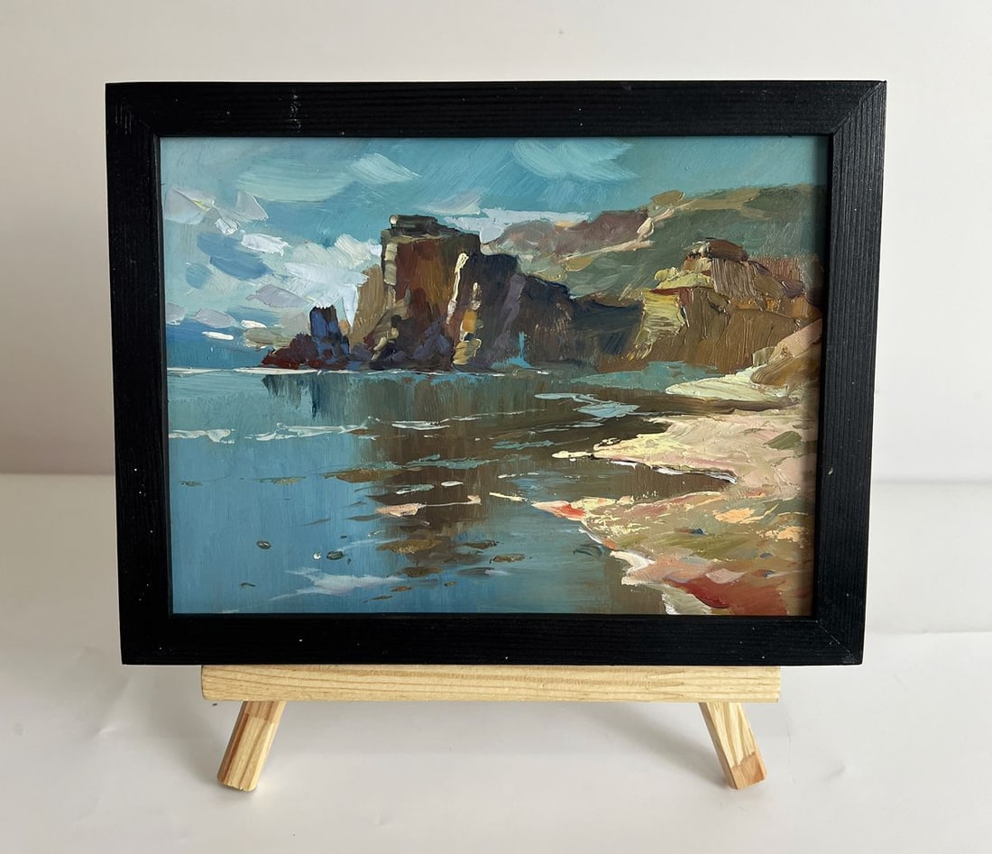 Oil painting The coast near the mountains Yuriy Suprunchuk: Title: Oil painting The coast near the mountains Yuriy Suprunchuk Description: AAA6085*** ABOUT THIS PAINTING **** TITLE: "The coast near the mountains"* ARTISTS: Yuriy Suprunchuk* SIZE: 15x20