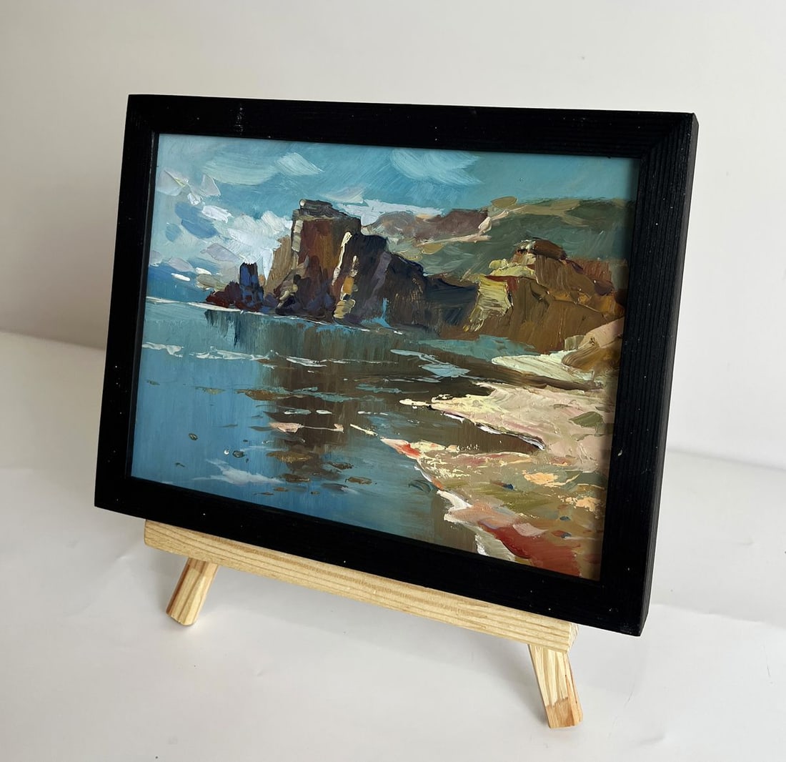 Oil painting The coast near the mountains Yuriy Suprunchuk - 2