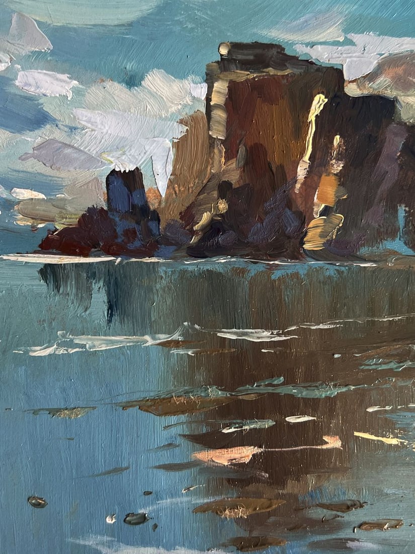 Oil painting The coast near the mountains Yuriy Suprunchuk - 5