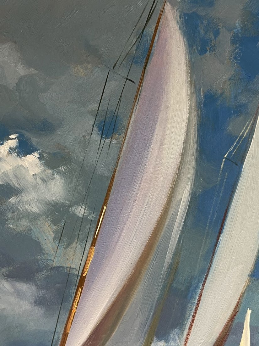 Oil painting Sailboats at sea Yuriy Suprunchuk - 4