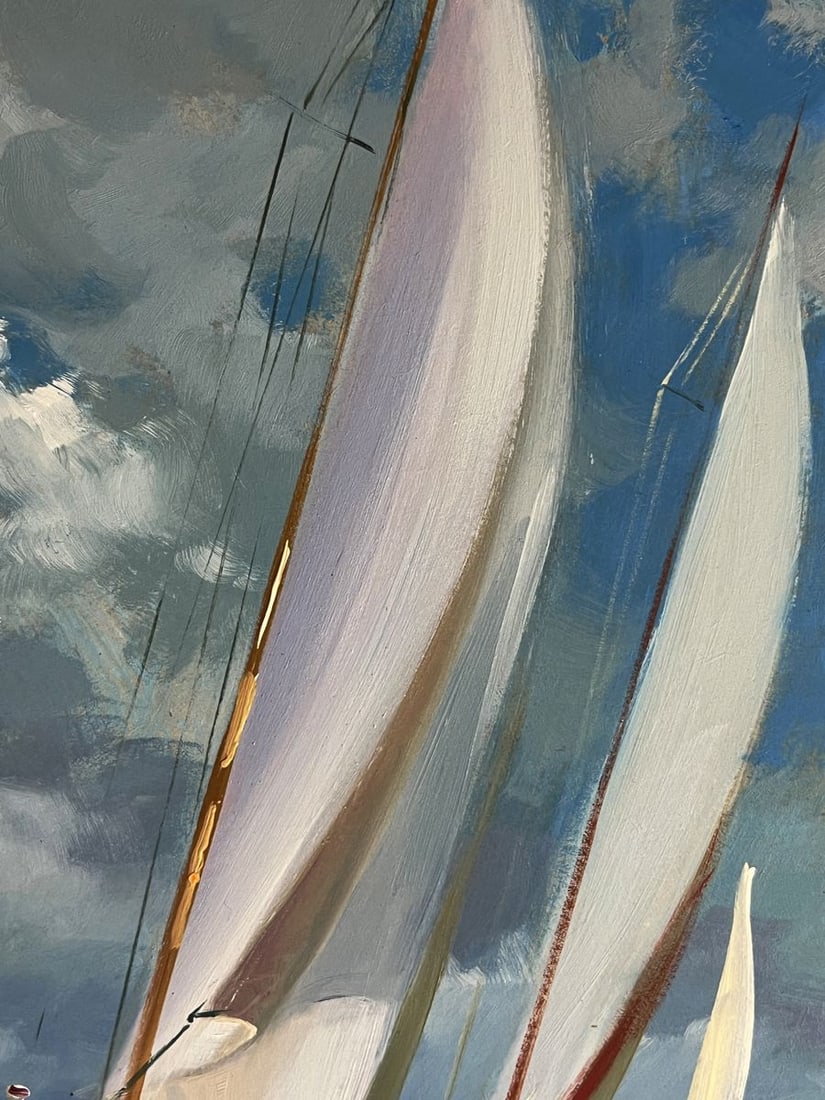 Oil painting Sailboats at sea Yuriy Suprunchuk - 6