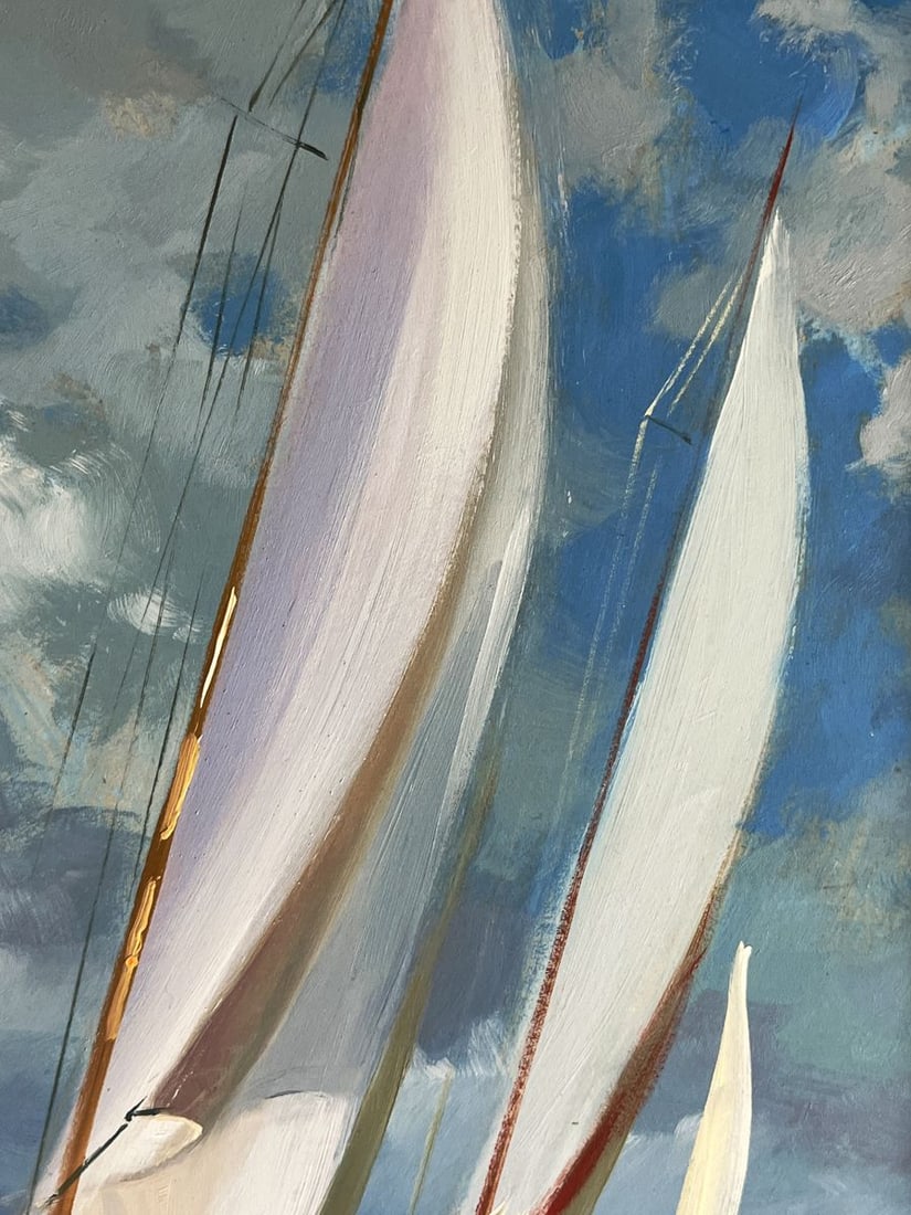 Oil painting Sailboats at sea Yuriy Suprunchuk - 7
