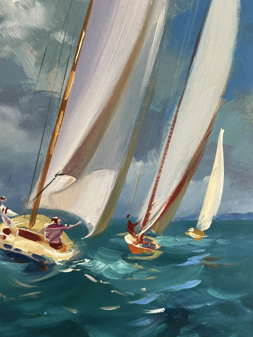 Oil painting Sailboats at sea Yuriy Suprunchuk - 9