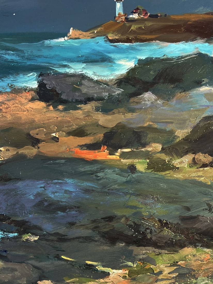 Oil painting Sea cloudy coast Yuriy Suprunchuk - 8