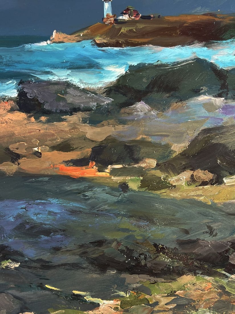 Oil painting Sea cloudy coast Yuriy Suprunchuk - 9