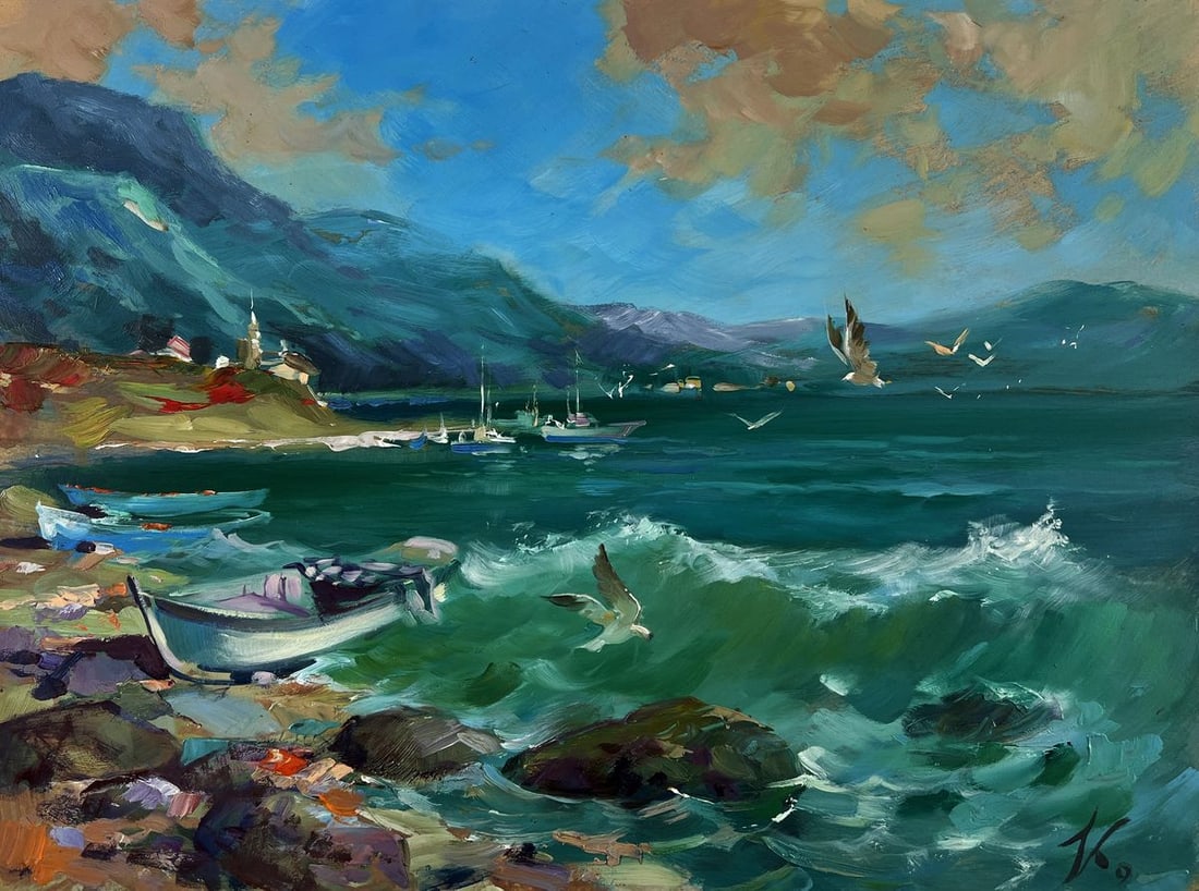 Oil painting The sea whispers and roars to the land Yuriy Suprunchuk - 3