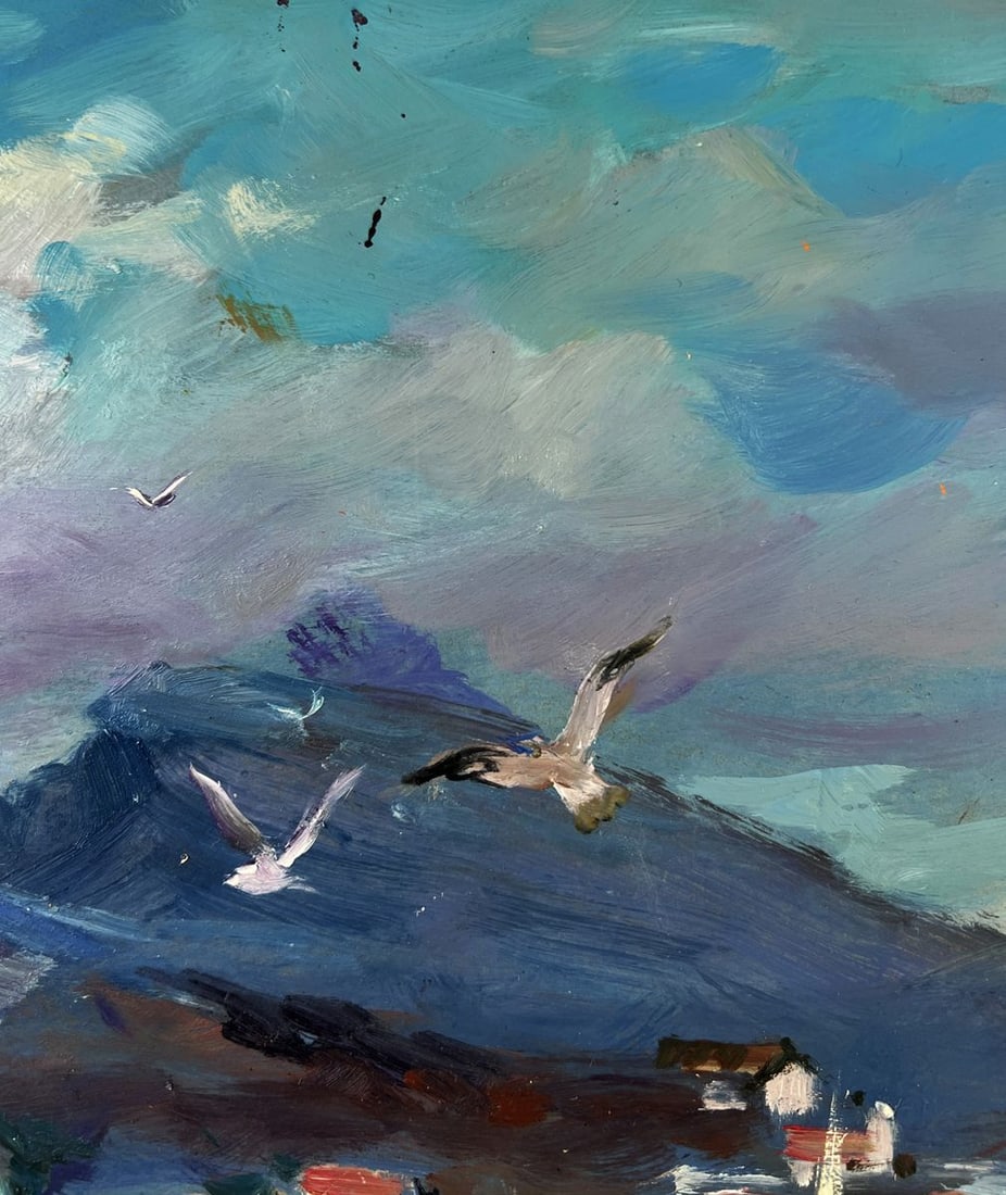 Oil painting Seagulls over the waves Yuriy Suprunchuk - 5