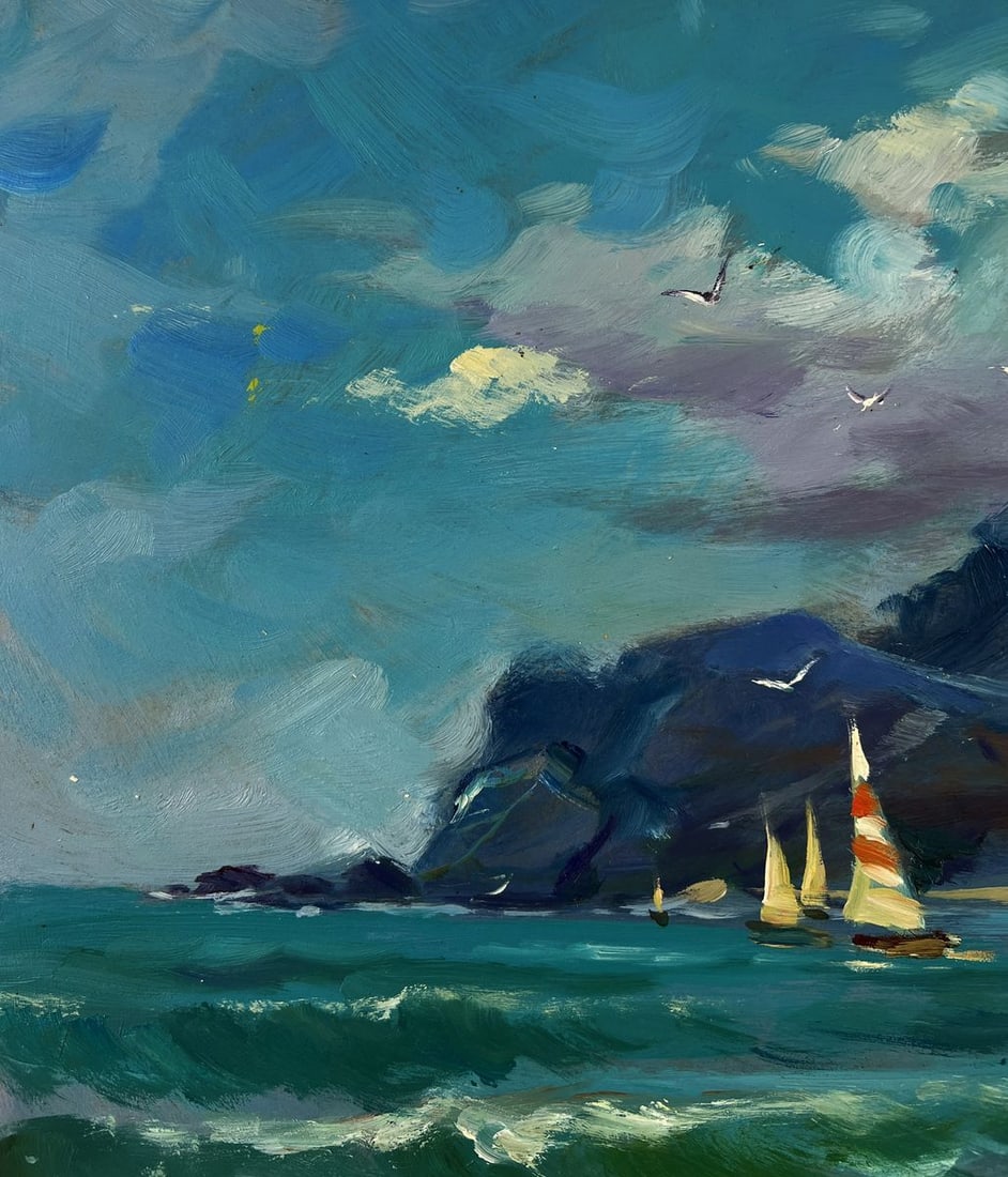 Oil painting Seagulls over the waves Yuriy Suprunchuk - 6