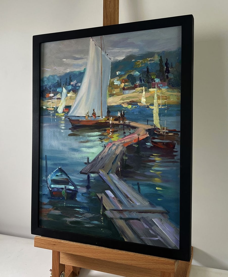 Oil painting The beginning of the sea journey Yuriy Suprunchuk - 2