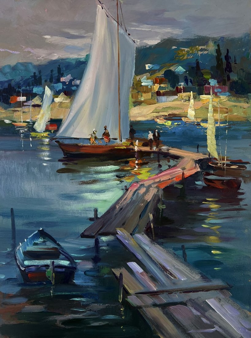 Oil painting The beginning of the sea journey Yuriy Suprunchuk - 3