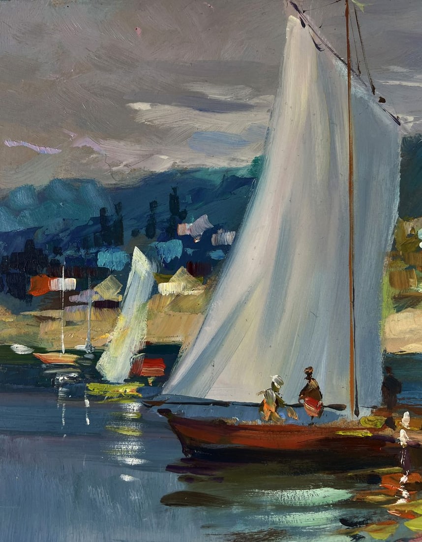 Oil painting The beginning of the sea journey Yuriy Suprunchuk - 5
