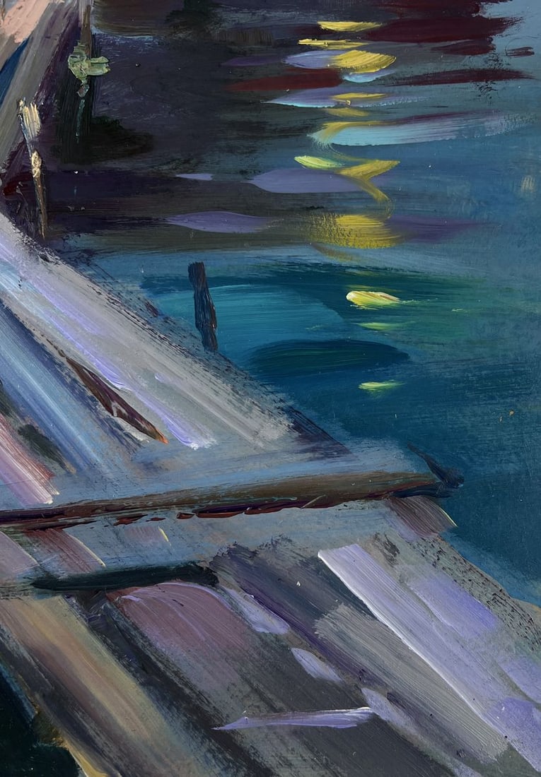 Oil painting The beginning of the sea journey Yuriy Suprunchuk - 8
