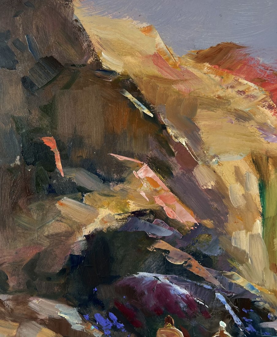 Oil painting Fishermen pull their nets into the sea Yuriy Suprunchuk - 6
