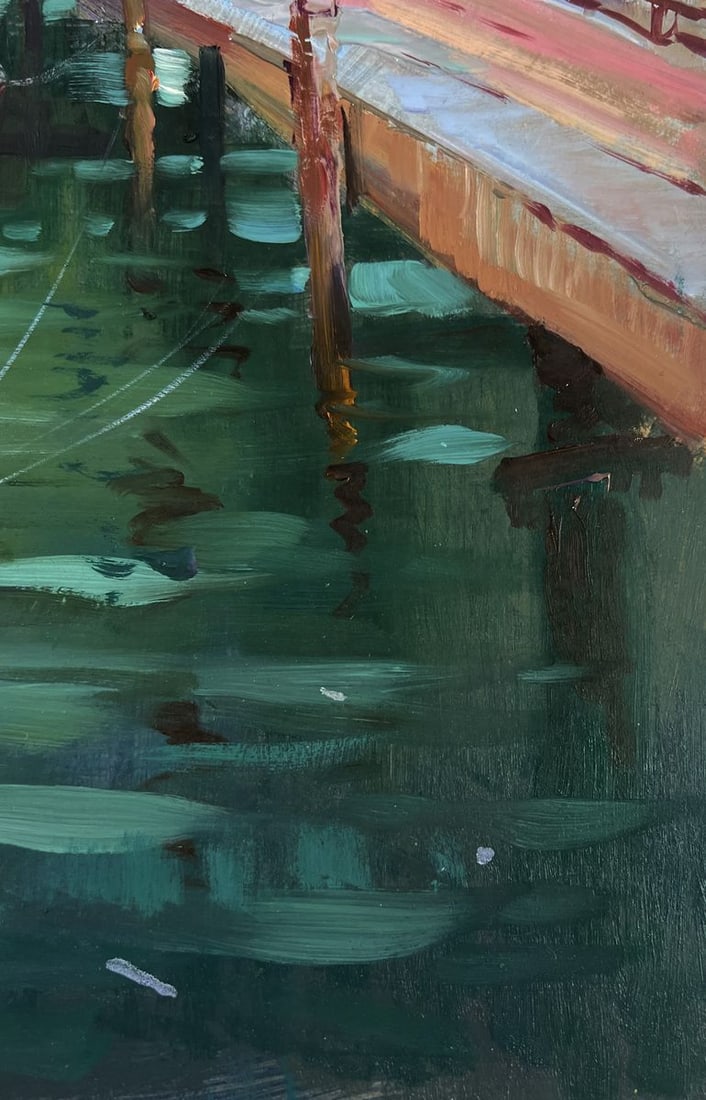 Oil painting A ship preparing to set sail Yuriy Suprunchuk - 8