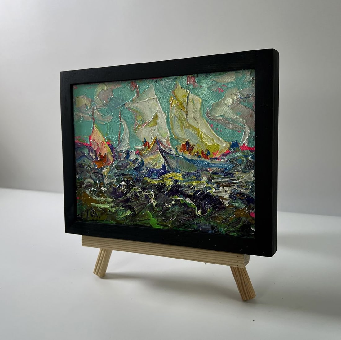 Oil painting Sailboats on the sea Oleksiy Ivanyuk - 2