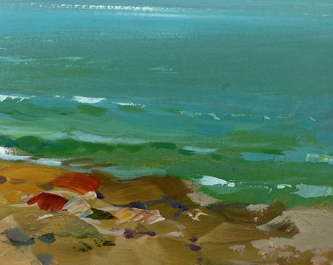 Oil painting Seagulls over the seashore Yuriy Suprunchuk - 7