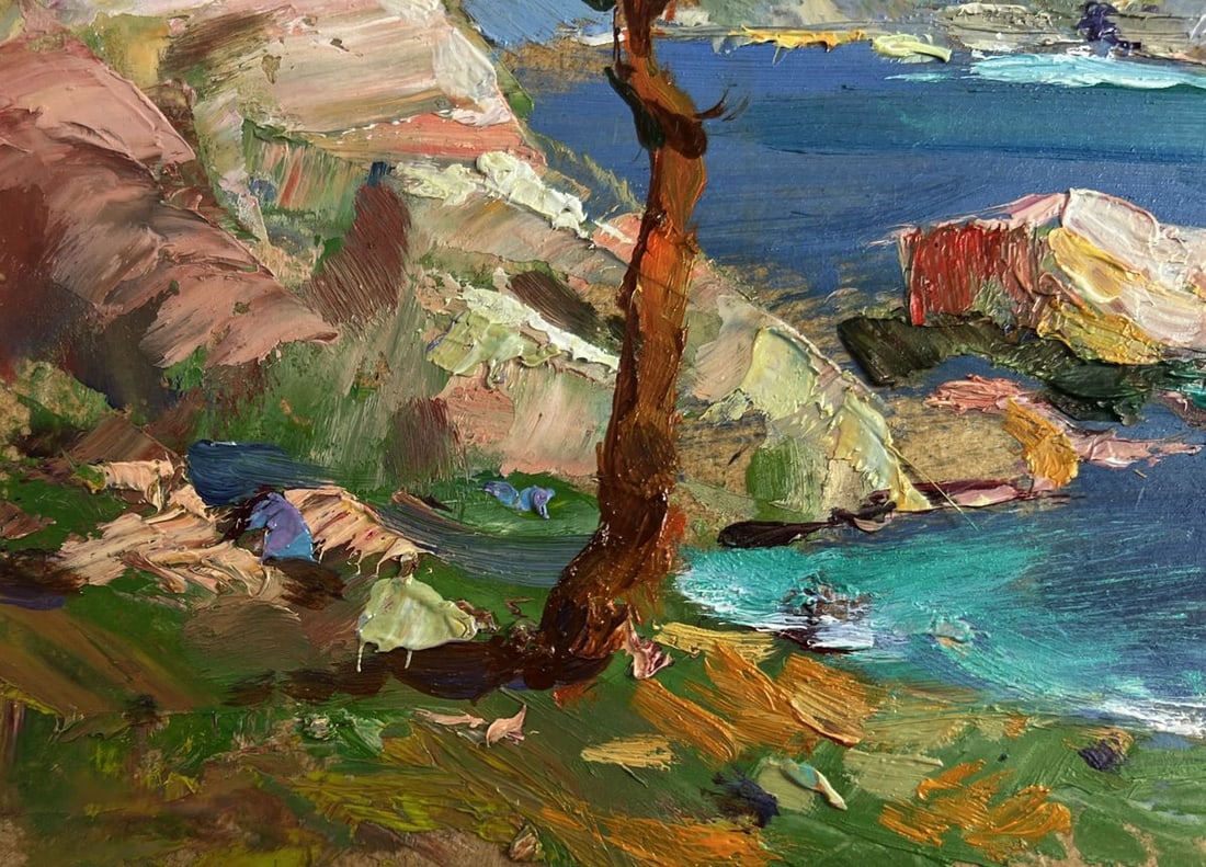 Oil painting The leaves sway in the wind Yuriy Suprunchuk - 7