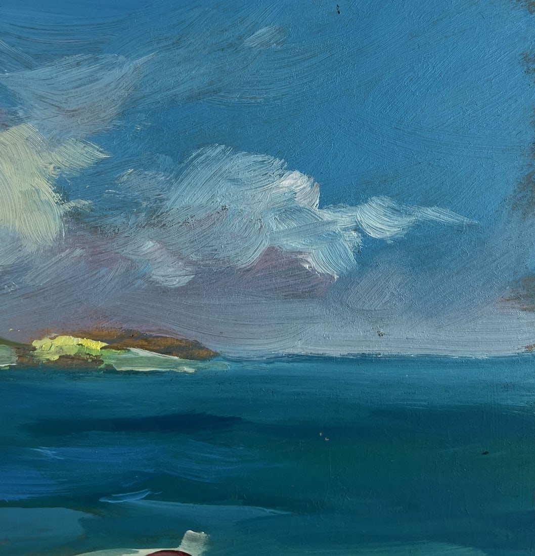 Oil painting Boat on the seashore Yuriy Suprunchuk - 4