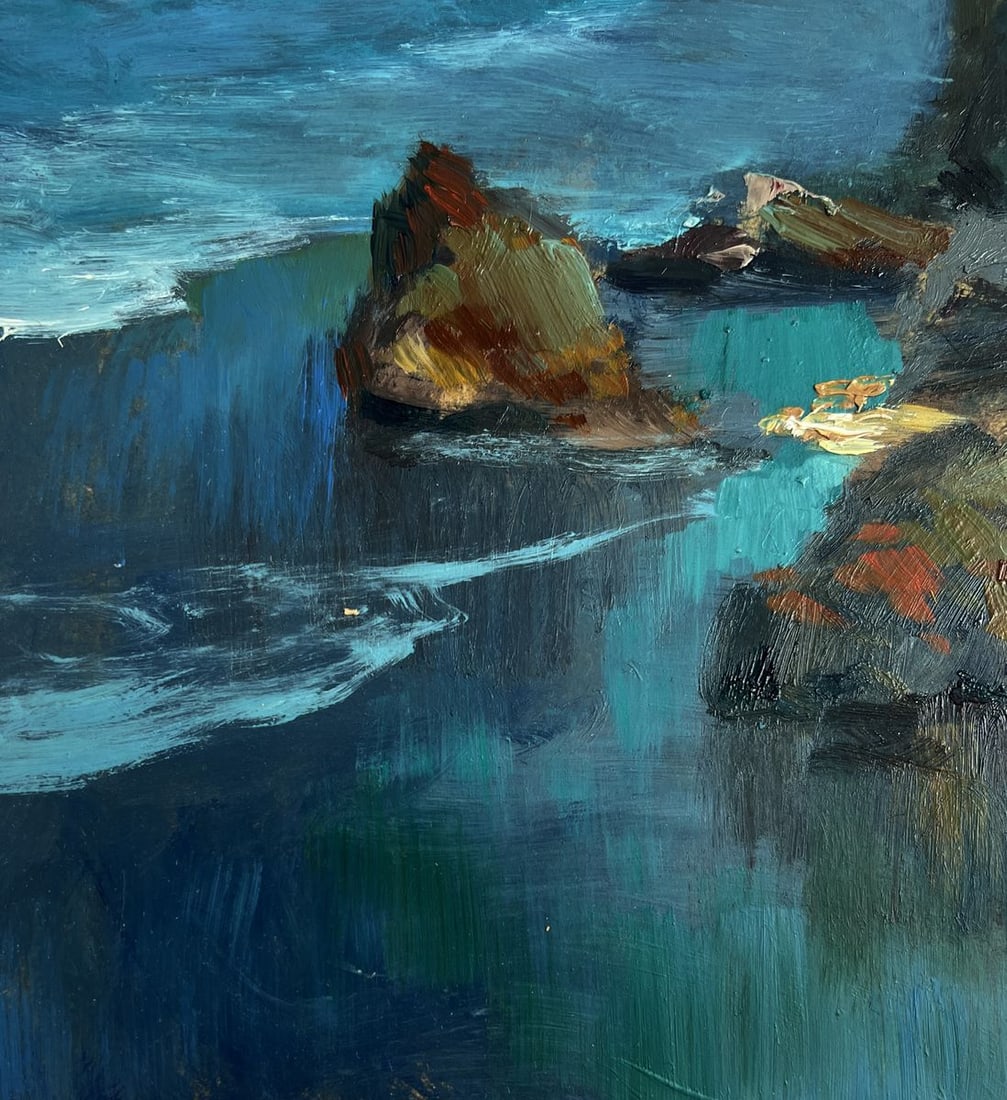 Oil painting Sunlight through the clouds Yuriy Suprunchuk - 7
