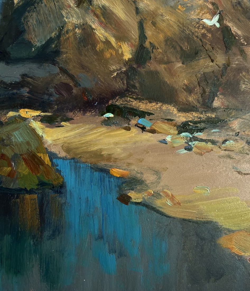 Oil painting Sunlight through the clouds Yuriy Suprunchuk - 8