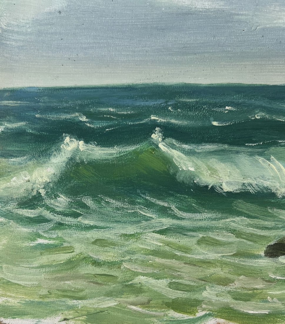 Oil painting Sea waves on the shore Mykhailo Burdylo - 7