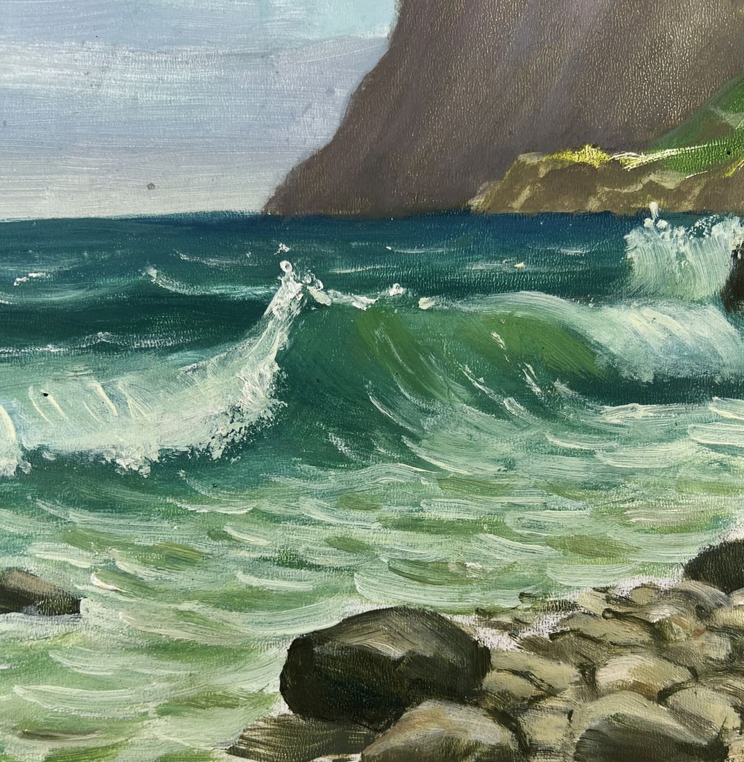 Oil painting Sea waves on the shore Mykhailo Burdylo - 8
