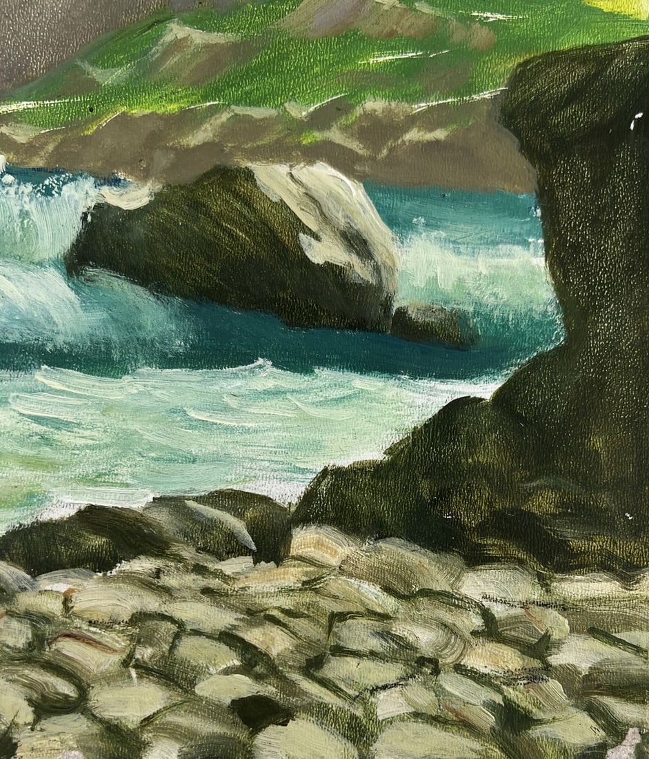 Oil painting Sea waves on the shore Mykhailo Burdylo - 9