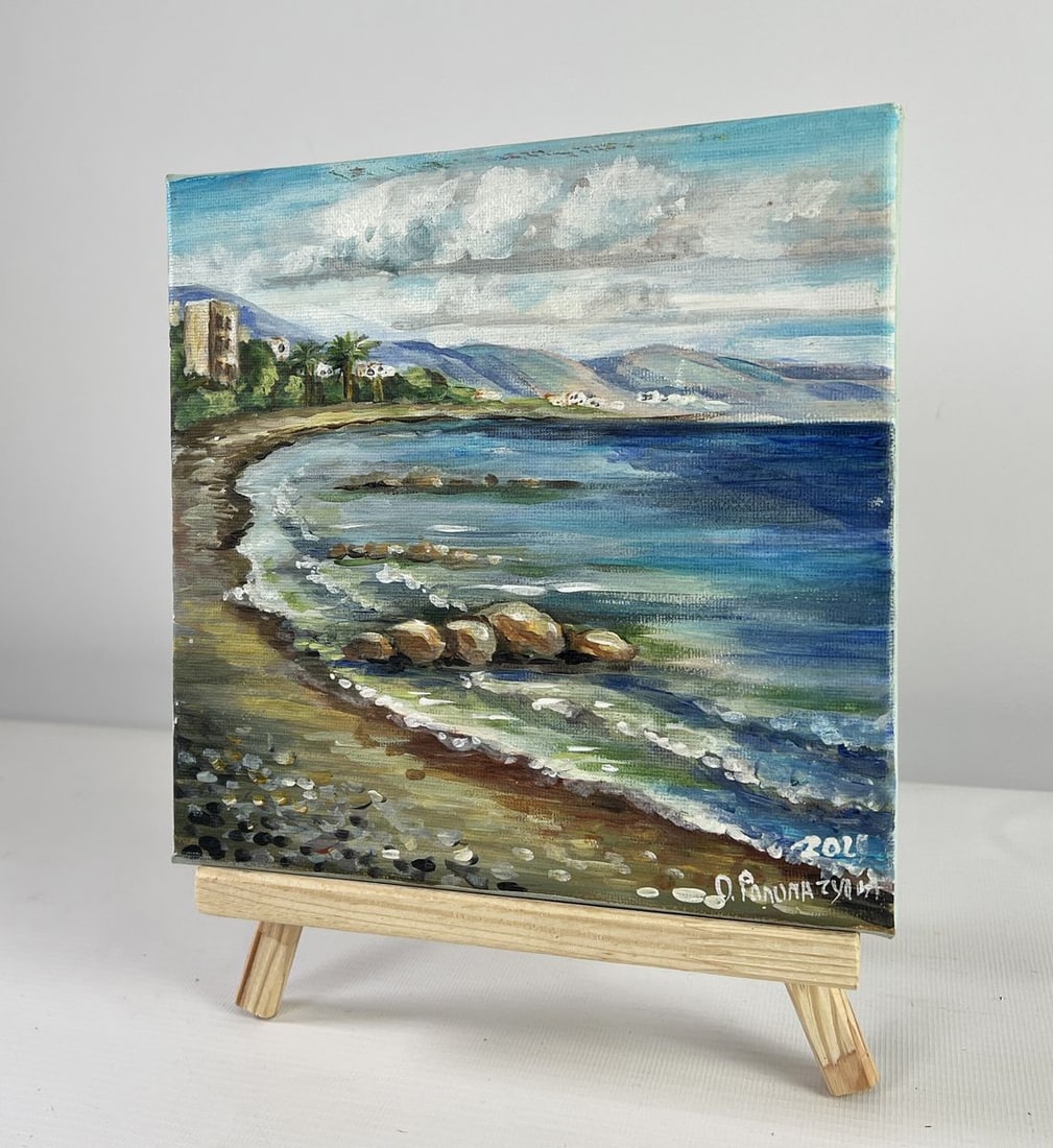Oil painting The shore of silence Olga Ponomaryova - 2