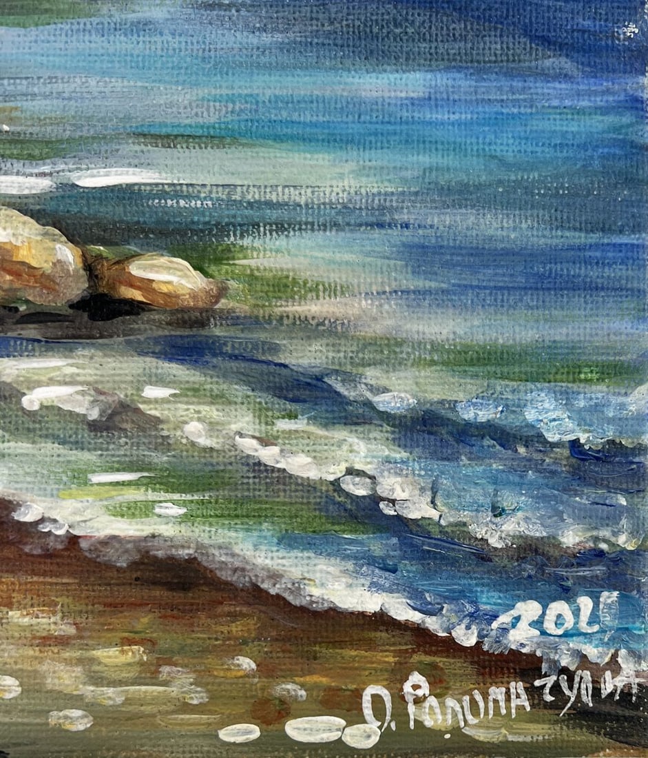 Oil painting The shore of silence Olga Ponomaryova - 7
