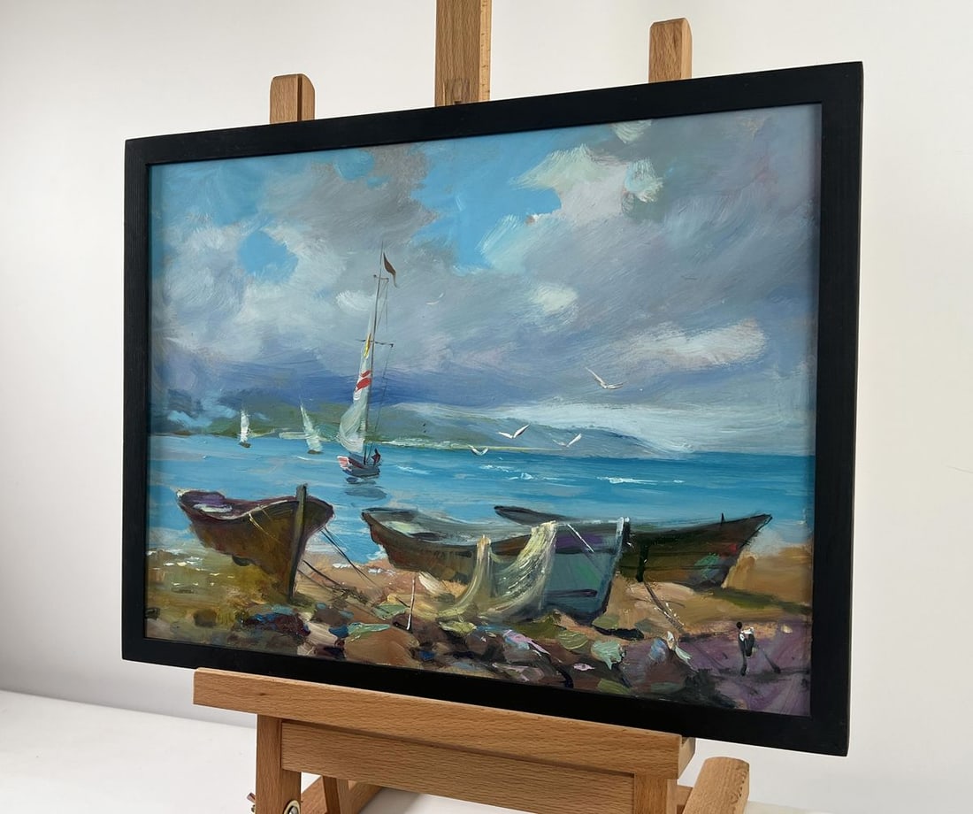 Oil painting Sea waves and the cry of seagulls Yuriy Suprunchuk - 2