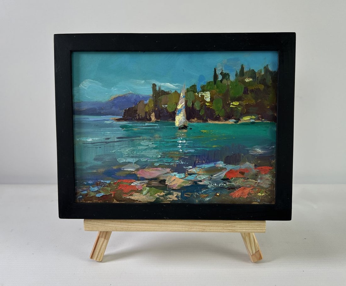 Oil painting Sailboat at sea Yuriy Suprunchuk (1 of 8)