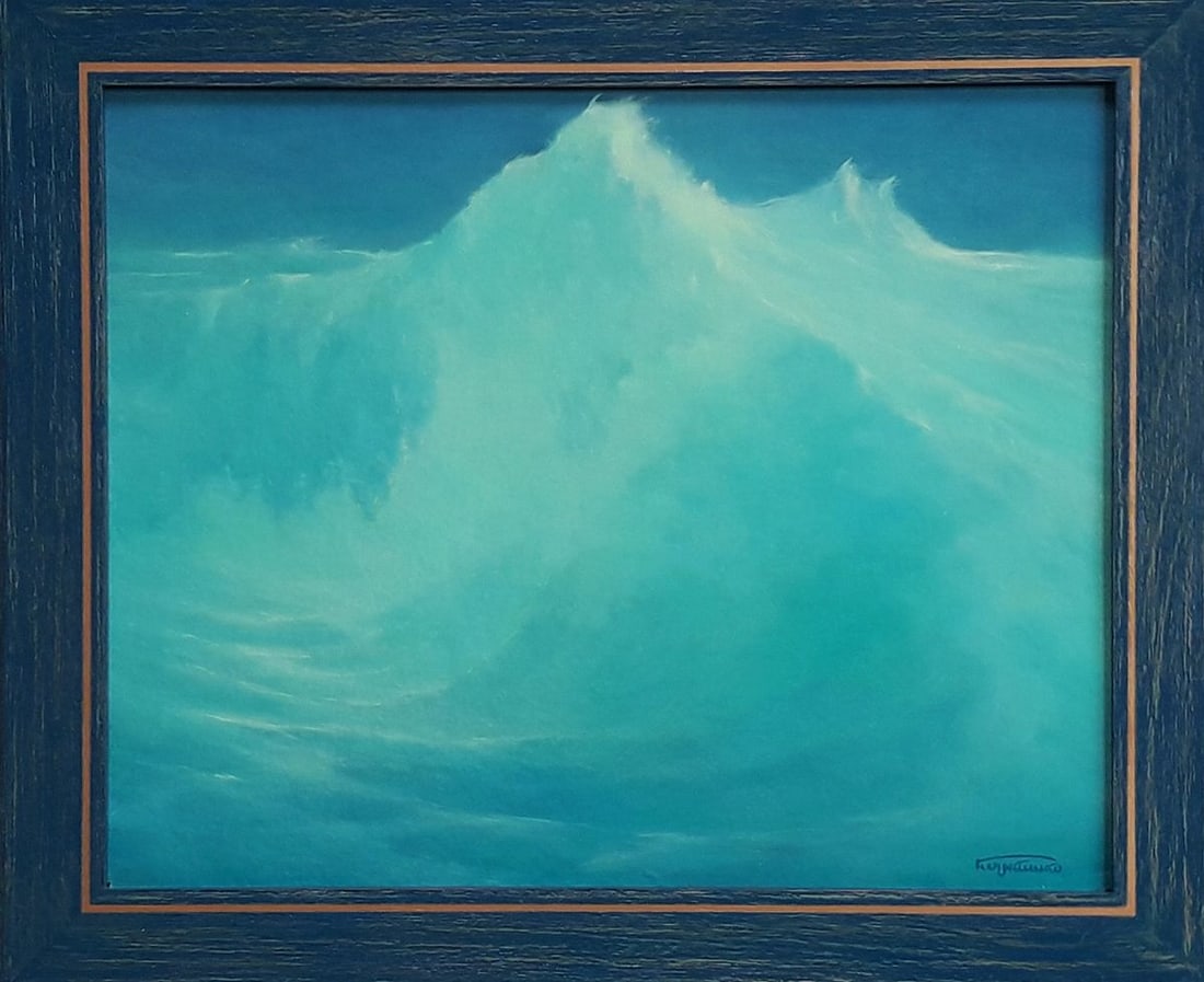 Oil painting Breath of the seabed Vasily Korkishko: Title: Oil painting Breath of the seabed Vasily Korkishko Description: Kork 143*** ABOUT THIS PAINTING **** TITLE: "Breath of the seabed" * ARTISTS: Vasily Korkishko* SIZE: 40x50 cm/'15.74x19.68 inche
