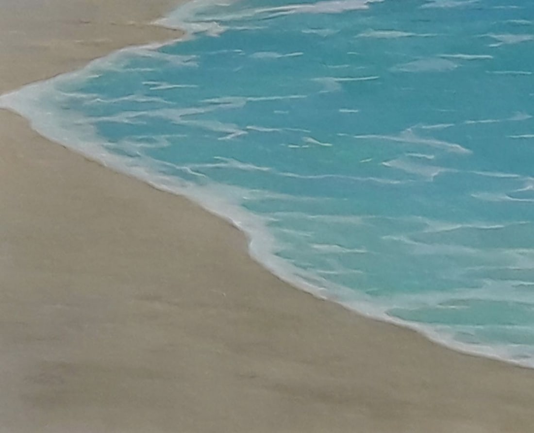 Oil painting The wave rolls towards the warm shore Vasily Korkishko - 3