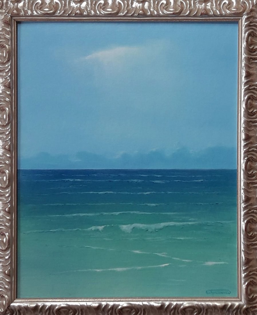 Oil painting When the sea reflects the sky Vasily Korkishko (1 of 5)