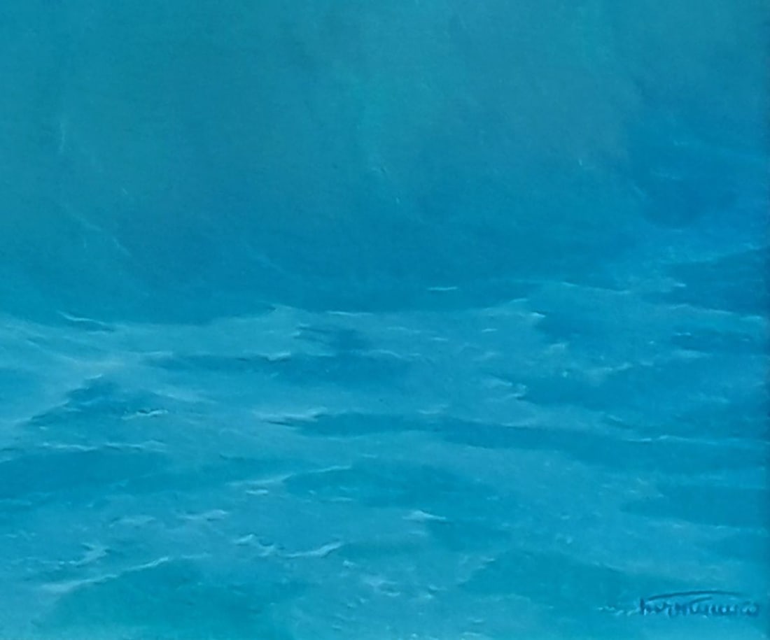 Oil painting Sea waves are moving towards the sun Vasily Korkishko - 2