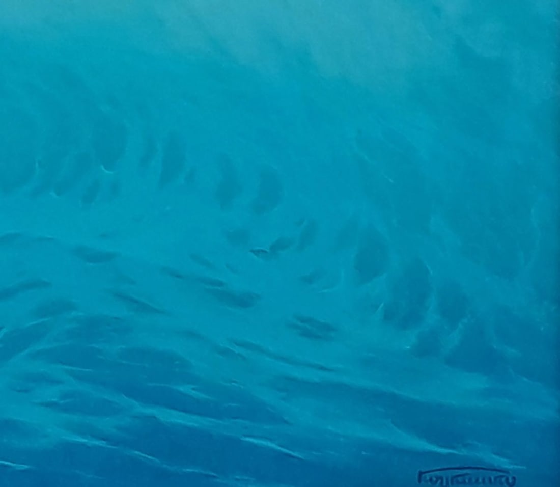Oil painting Breathing waves in the rays of dawn Vasily Korkishko - 2