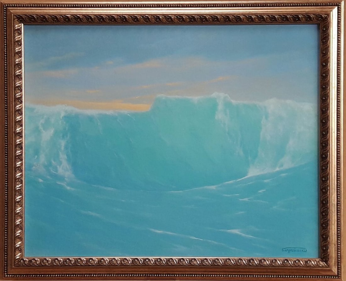 Oil painting Where the sea whispers its to the clouds Vasily Korkishko: Title: Oil painting Where the sea whispers its to the clouds Vasily Korkishko Description: Kork 153*** ABOUT THIS PAINTING **** TITLE: "Where the sea whispers its to the clouds" * ARTISTS: Vasily